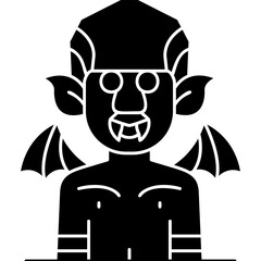 Dracula Icon Vector Element