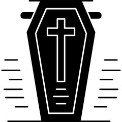 Obraz premium Coffin Icon Vector Element
