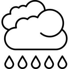 Rain Icon Vector Element