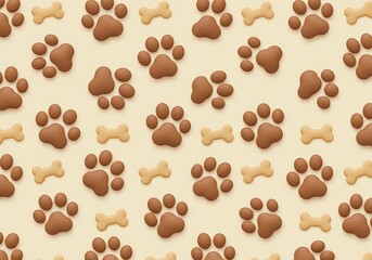 Obraz premium Pawsitive Prints: A Biscuit Ballad