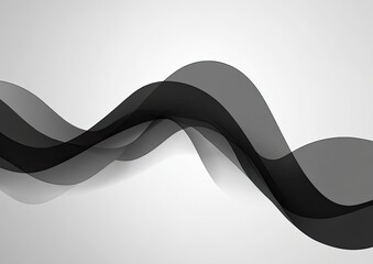 Abstract wavy lines in grayscale
