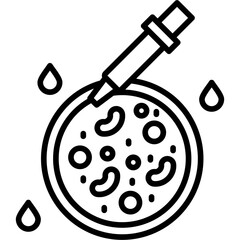 Petri Dish Icon Vector Element