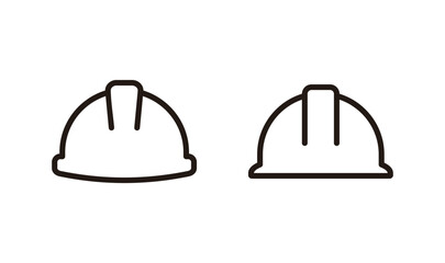 Helmet icon logo design. Motorcycle helmet sign and symbol. Construction helmet icon. Safety helmet