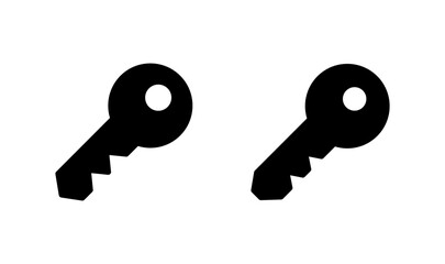 Key icon logo design. Key sign and symbol.