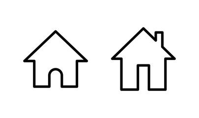 House icon logo design. Home sign and symbol