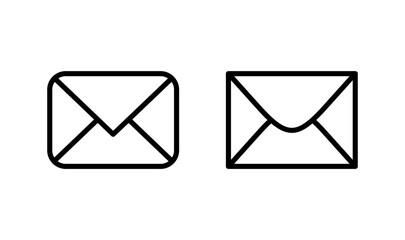 Mail icon logo design. email sign and symbol. E-mail icon. Envelope icon