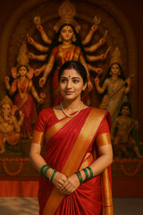 A beautiful traditional woman