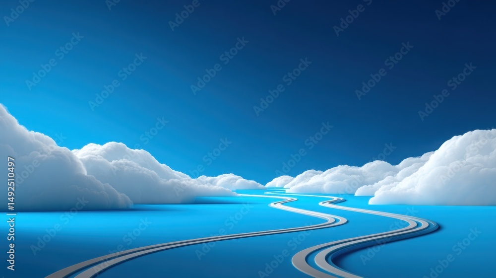 Poster confirming outcome path icon concept for tracing tasks to intended goals and visualizing project pro