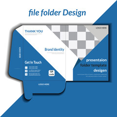 Modern Creative file folder design Template, Professional Corporate Layout