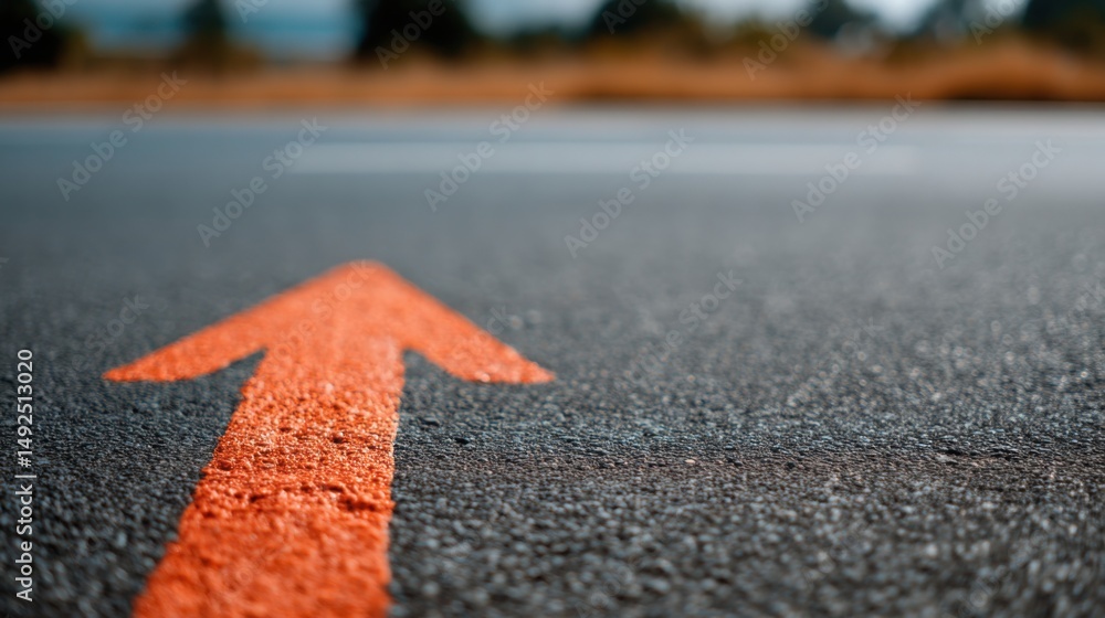 Poster conceptual icon representing recovery path to overcome challenges and return from issues with clear 