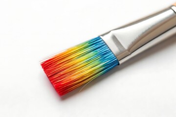 Fototapeta premium Artistic Paint Brush Vibrant Bristles