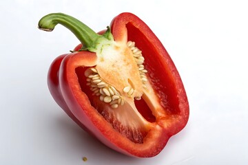 Red Bell Pepper with Inner Seeds