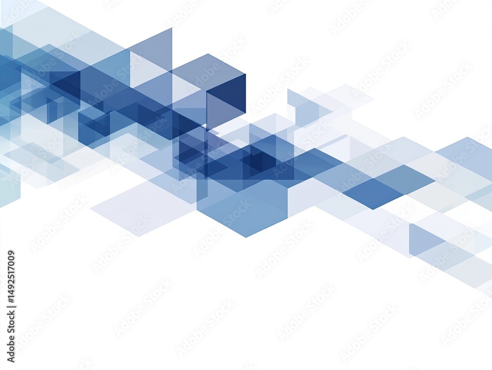 Aufkleber abstract geometric background with overlapping translucent shapes