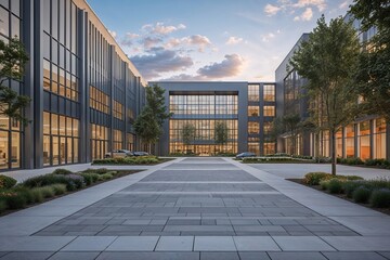Stunning Industrial Complex with Contemporary Office Space and Striking Exterior Architecture