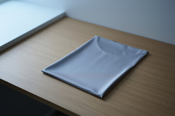 Silver T-Shirt Mockup Minimalist Design