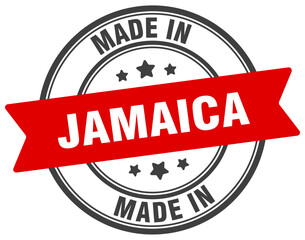Fototapeta premium Made in Jamaica round sign. Made in Jamaica stamp.