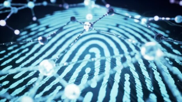 This clip showcases intricate patterns of a fingerprint, highlighting its significance in digital security. It reveals how biometric systems leverage unique identifiers for authentication.