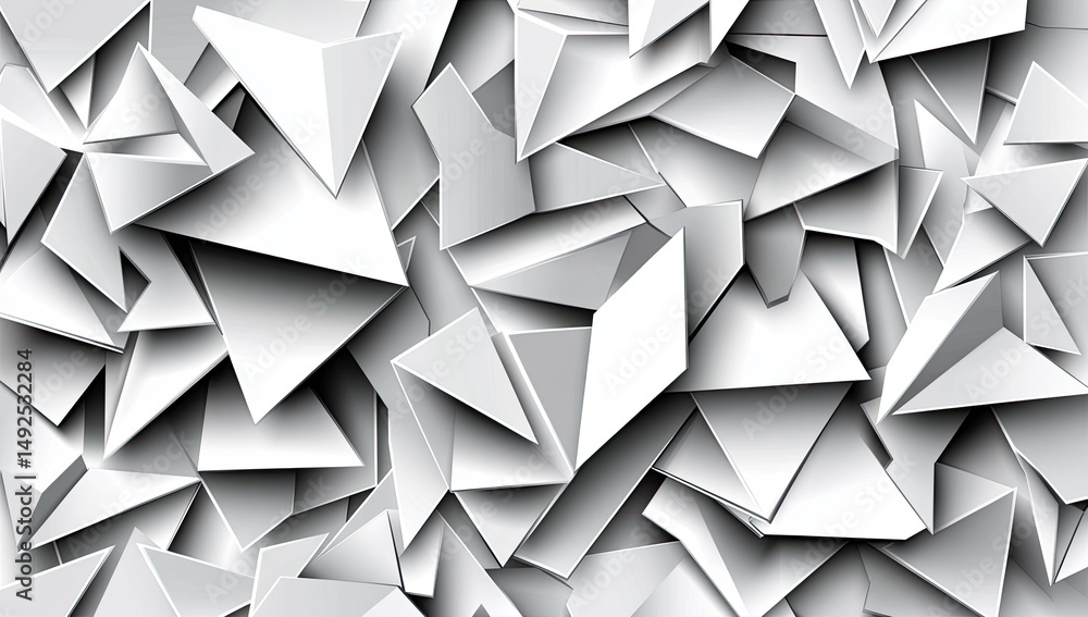 Aufkleber abstract geometric pattern of overlapping triangles