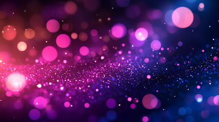 Black dark deep blue violet indigo purple fuchsia magenta pink abstract background. Color gradient. Line wave. Bright light glow glitter shine neon metallic.Noise grain mesh