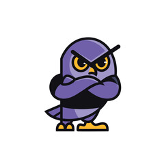 Security owl mascot logo, owl logo