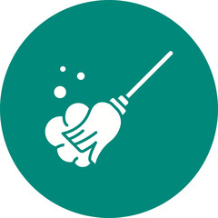 Broom icon vector image. Suitable for mobile apps, web apps and print media.