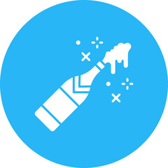 Champagne icon vector image. Suitable for mobile apps, web apps and print media.
