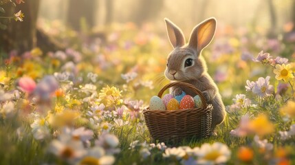 Easter Bunny with Basket