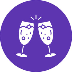 Cheers icon vector image. Suitable for mobile apps, web apps and print media.