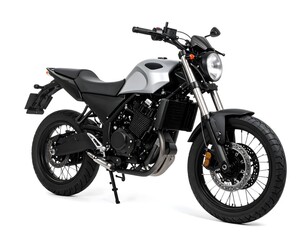 motorcycle isolated on white