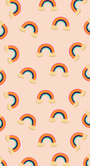 Rainbow seamless pattern