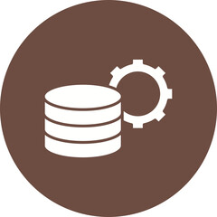 Database Management icon vector image. Suitable for mobile apps, web apps and print media.