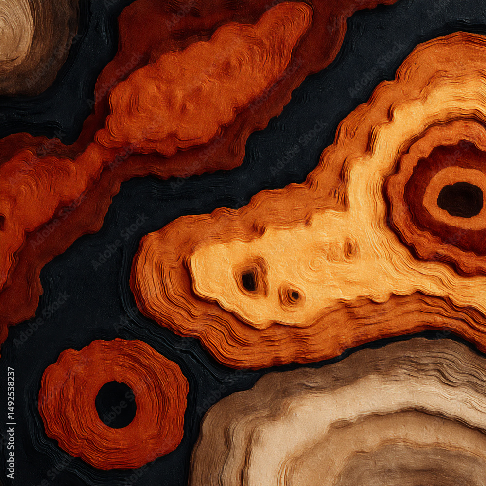 Poster abstract ai art generation algorithmic.