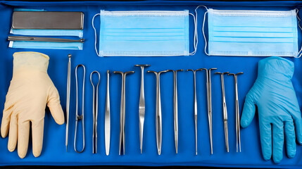 organizing surgical tools in preparation for operation