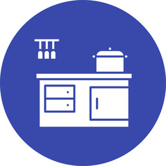 Kitchen icon vector image. Suitable for mobile apps, web apps and print media.