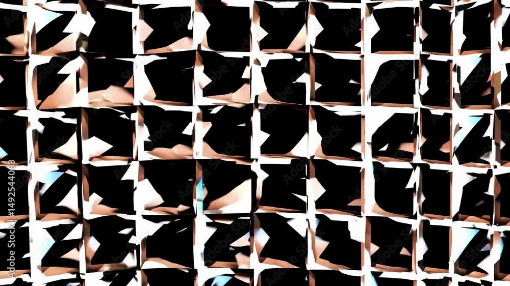 Poster modern and stylish abstract background featuring a grid of squares with a captivating interplay of l
