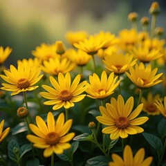 Fototapeta premium yellow chrysanthemum flower