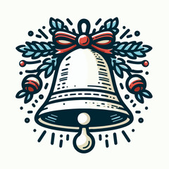 golden bell vector illustration 