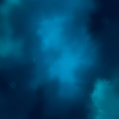 Deep Blue Nebula – Abstract Cosmic Cloud Background