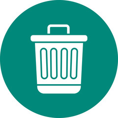 Trash Can icon vector image. Suitable for mobile apps, web apps and print media.