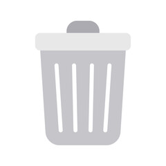 Trash icon vector image. Suitable for mobile apps, web apps and print media.