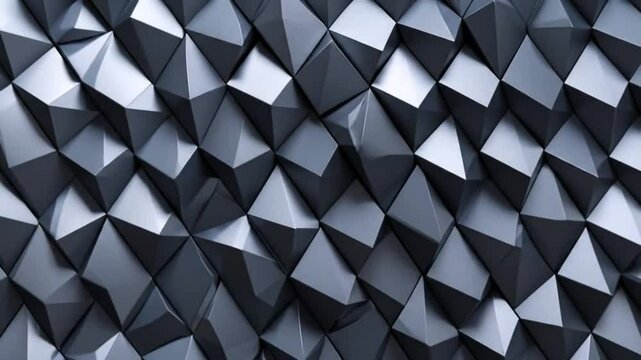 Abstract Geometric Pattern Grey Triangle Tiles