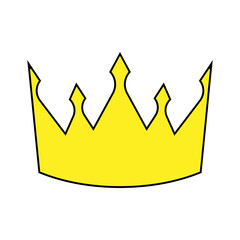 Crown vector icon. King illustration sign. Queen symbol. monarchy mark.