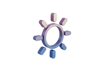 穏やかなパステルカラーの太陽アイコン 優しい光が輝くシンプルデザイン