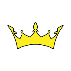 Crown vector icon. King illustration sign. Queen symbol. monarchy mark.