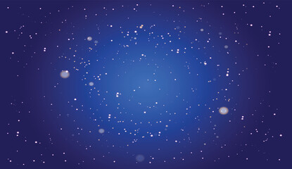 Blue background with beautiful stars sparkle made from vector.