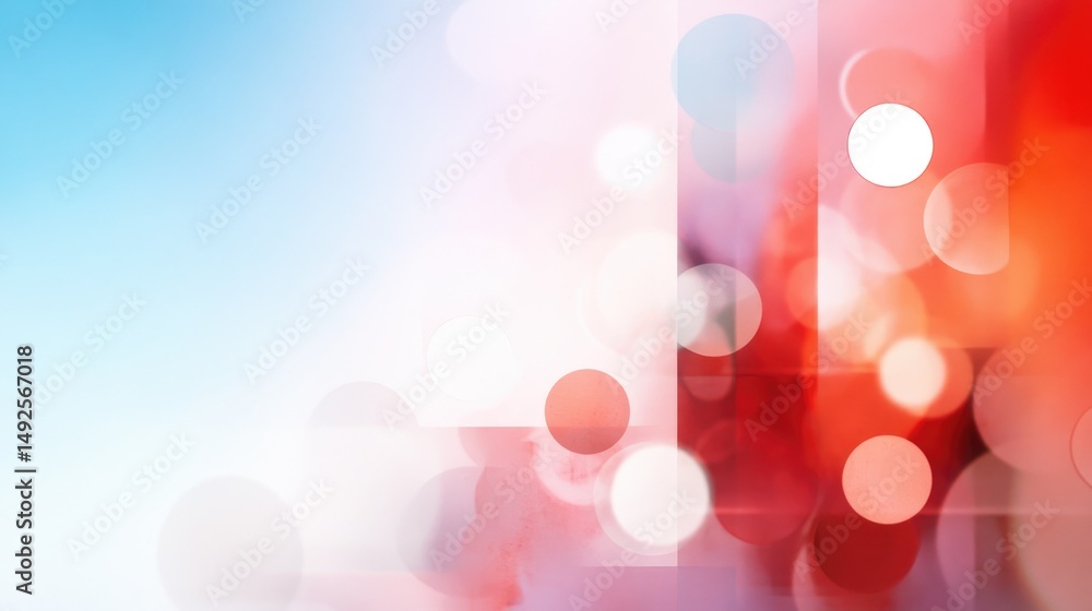 Poster abstract colorful bokeh background
