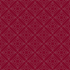 Fototapeta premium seamless pattern with red hearts and gold