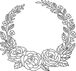 Wedding Floral Frame vector