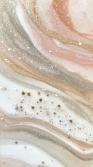 Obraz premium Abstract swirling pearlescent composition with glossy texture background