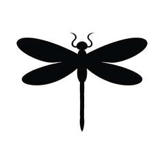 Silhouette of a Dragonfly